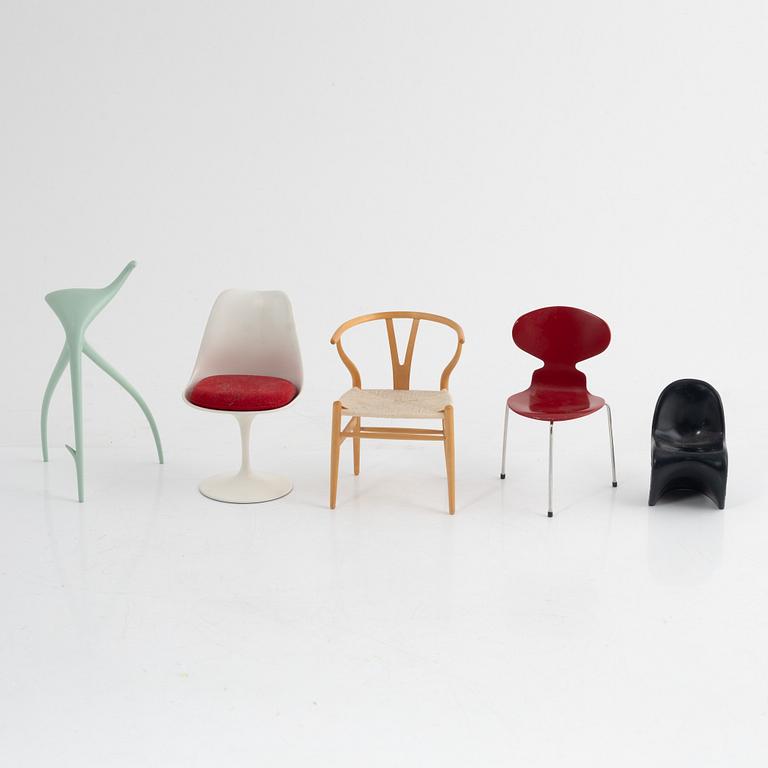 A set of five miniatures, Vitra Design Museum.