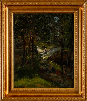 HANNA HIRSCH PAULI, olja på pannå, sign.