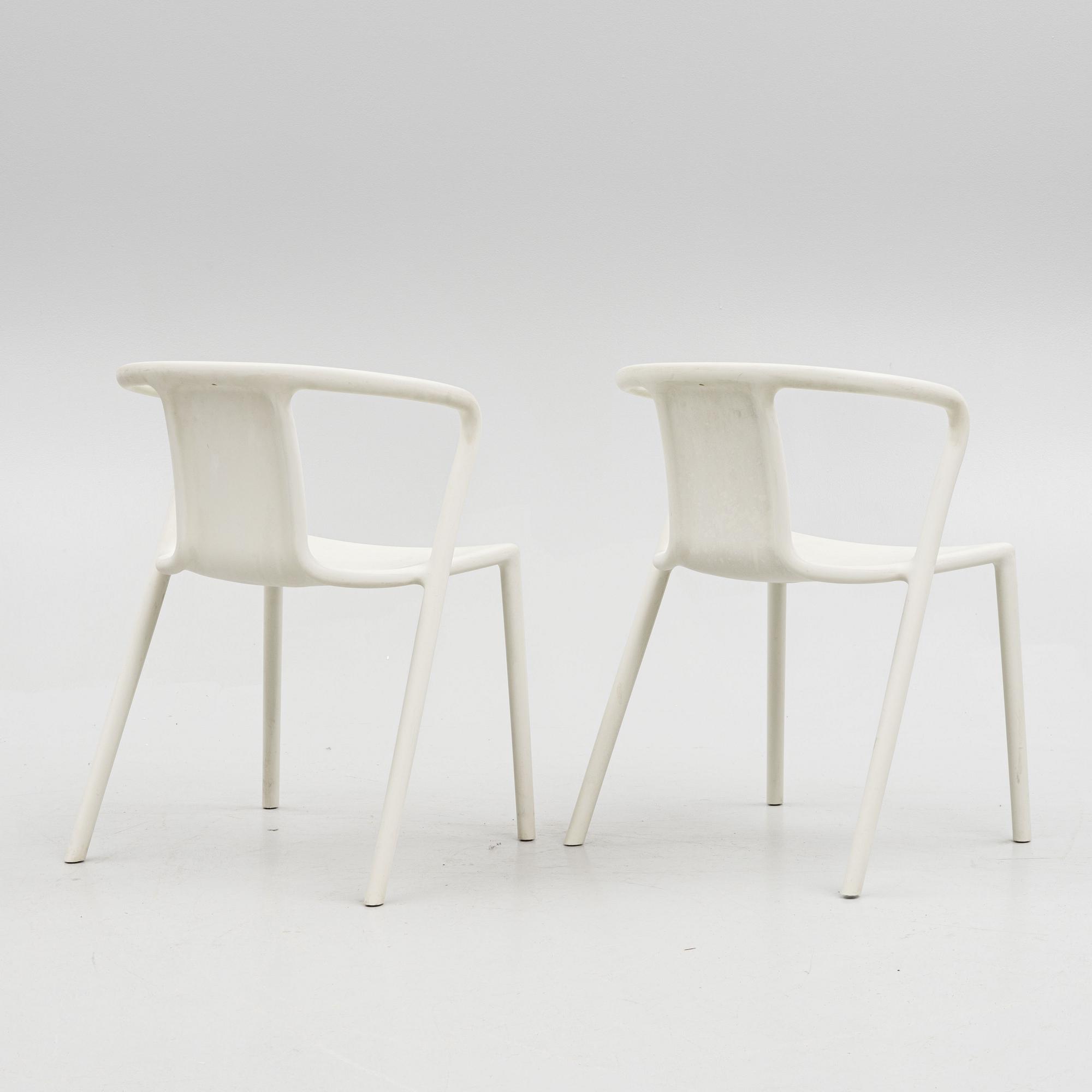 Jasper Morrison, nine "Air" chairs, Magis, Italy.