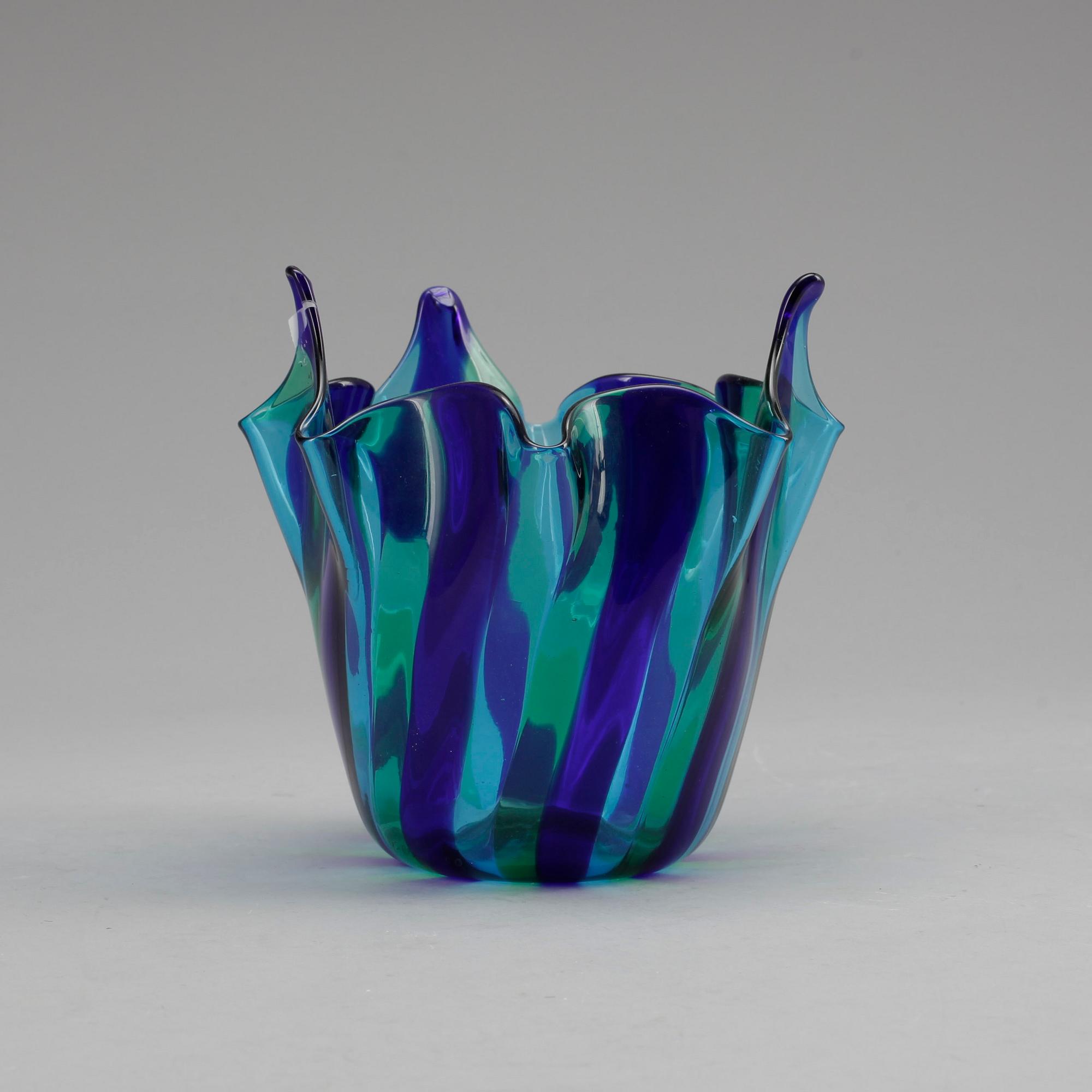 NÄSDUKSSKÅL, glas, Vetreria Aureliano Toso, Murano, Italien trol 1940-50-tal.