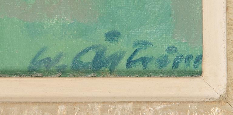 Werner Åström, olja på duk, signerad.