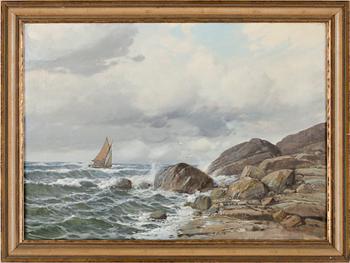 HALVOR HALVORSEN, olja på duk, sign.