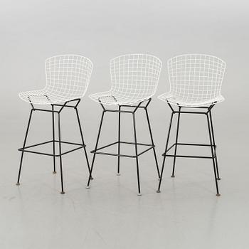 3 HARRY BERTOIA BAR STOOLS KNOLL INTERNATIONAL.