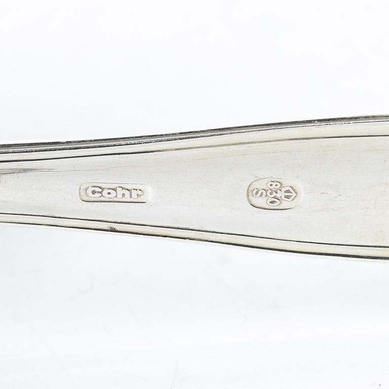A Danish silver cutlery set, “Sachsisk”, Cohr, Swedish import mark (85 pieces).