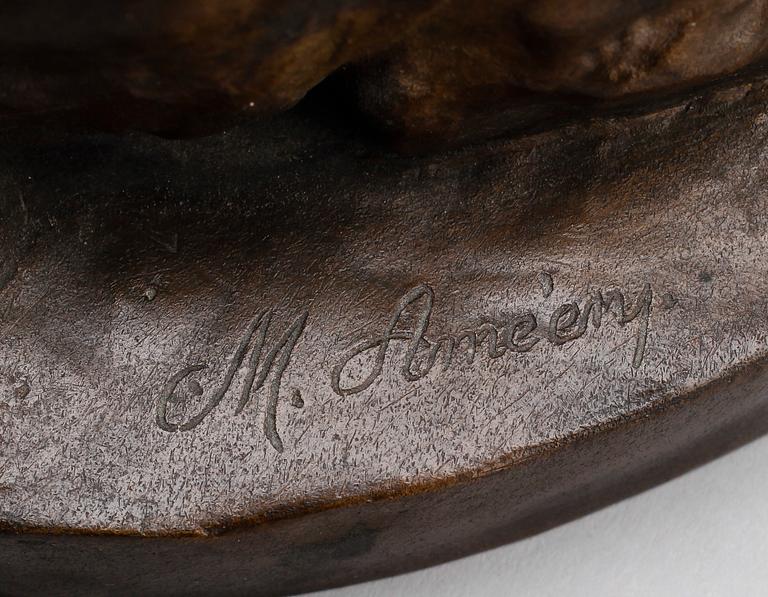 SKULPTUR, brons, signerad M Ameèry, 1900-talets första hälft.