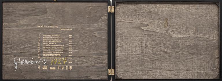 FRIEDENSREICH HUNDERTWASSER, Färgseriegrafi, numrerad 361/3000 samt PORTFÖLJ.