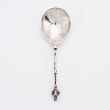 A Scandinavian 17th Century silver spoon, unidentified mark.