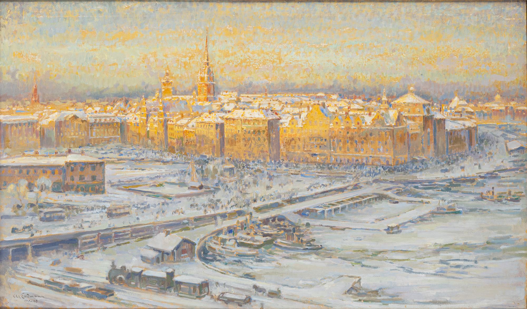 Axel Erdmann, olja på duk, signerad och daterad 1917-48.