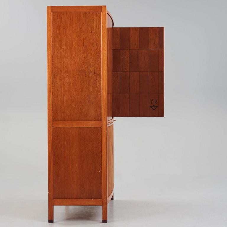 David Rosén, a mahogany and teak cabinet, for Stockholm's Association of Crafts, signed and dated 1959.