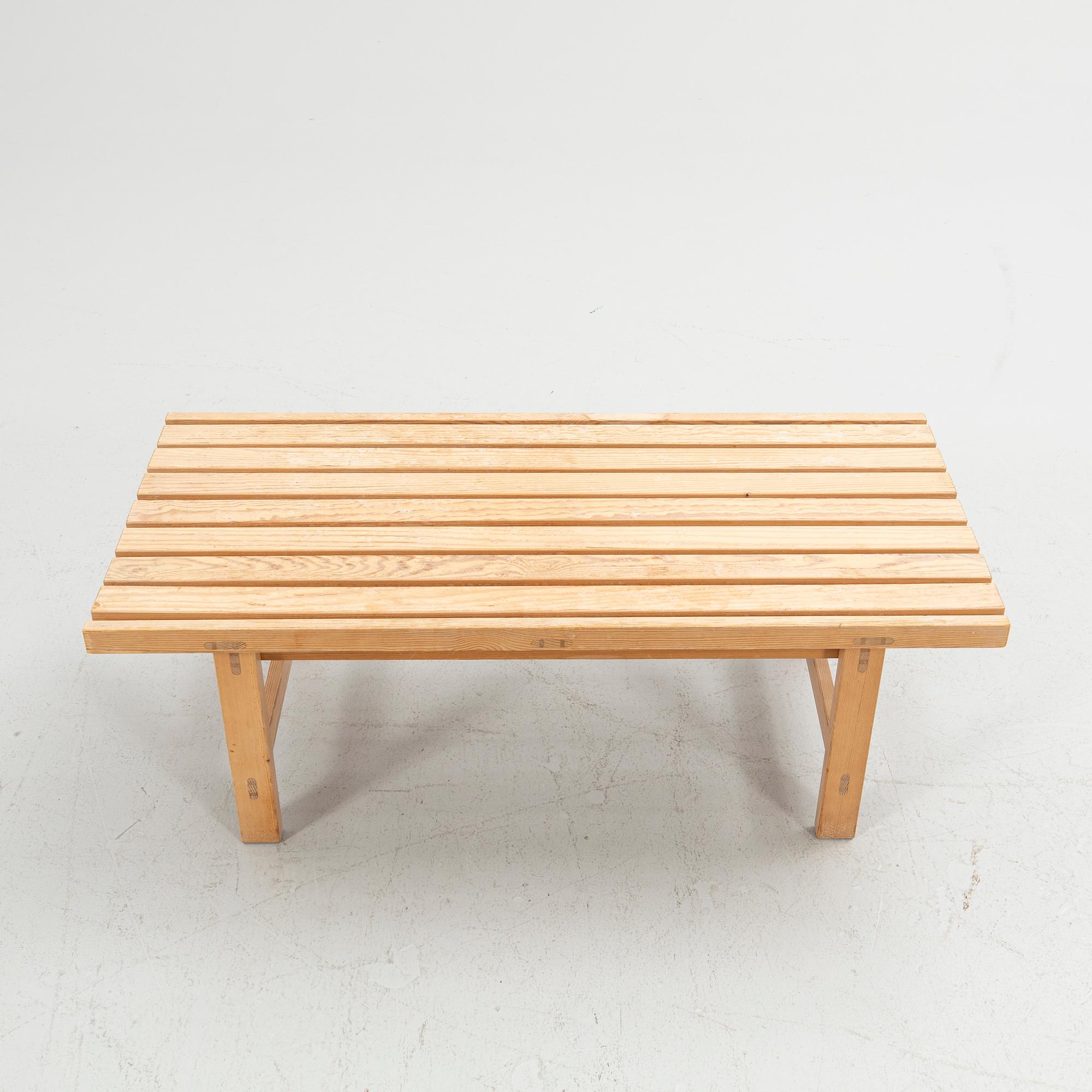 Hugo Svensson, bench, Bjärnums Möbelfabrik, second half of the 20th century.
