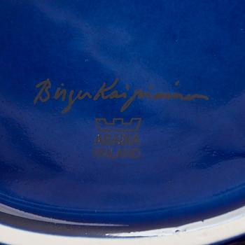 Birger Kaipiainen, dekorationsfat, keramik, märkt Birger Kaipiainen, Arabia Finland.