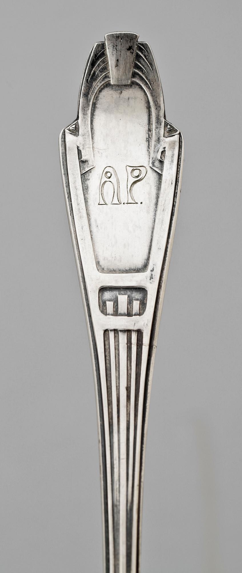 SOPPSLEV, silver, W.P, Finland 1906. Vikt 196 g.