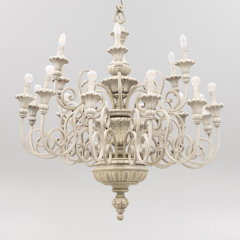 A chandelier, late 20th Century.
