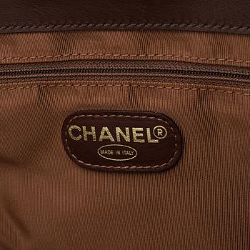 Chanel, a brown leather bag, 2000-2002.