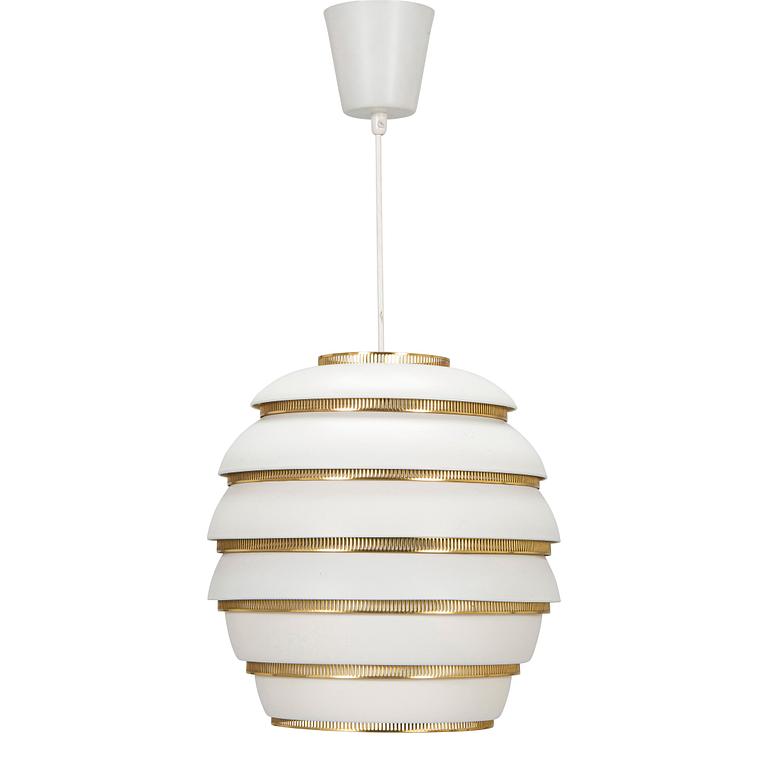 Alvar Aalto, a pendant lamp A332, 'Beehive' for Valaistustyö.