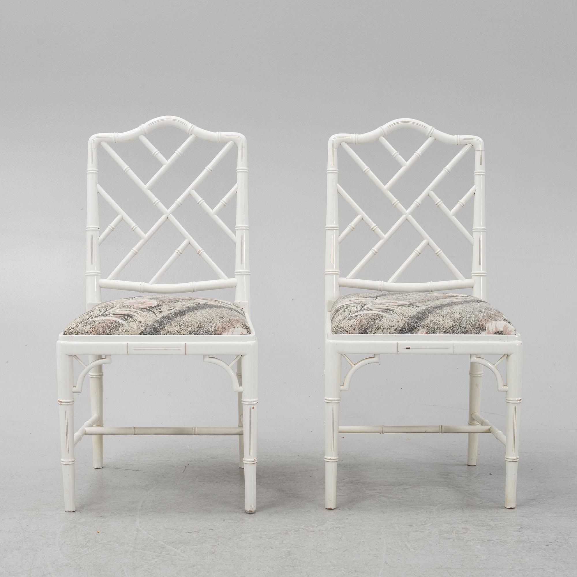 A 7-piece dining group, Miranda of Sweden, late 20th Century.