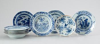 FAT, 10 st, porslin, Kina, 1700-tal.