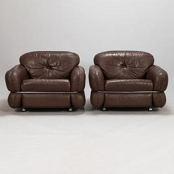 Kurt Hvitsjö, A pair of 1970's 'Hannibal' armchairs for Isku.