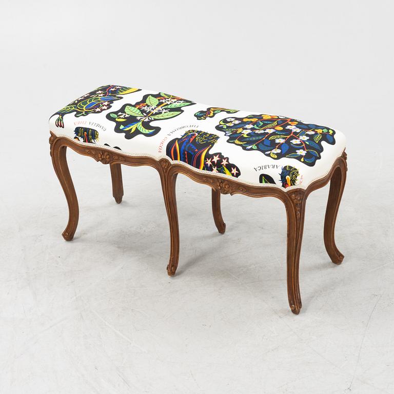 A rococo style bench, early 20th Century.