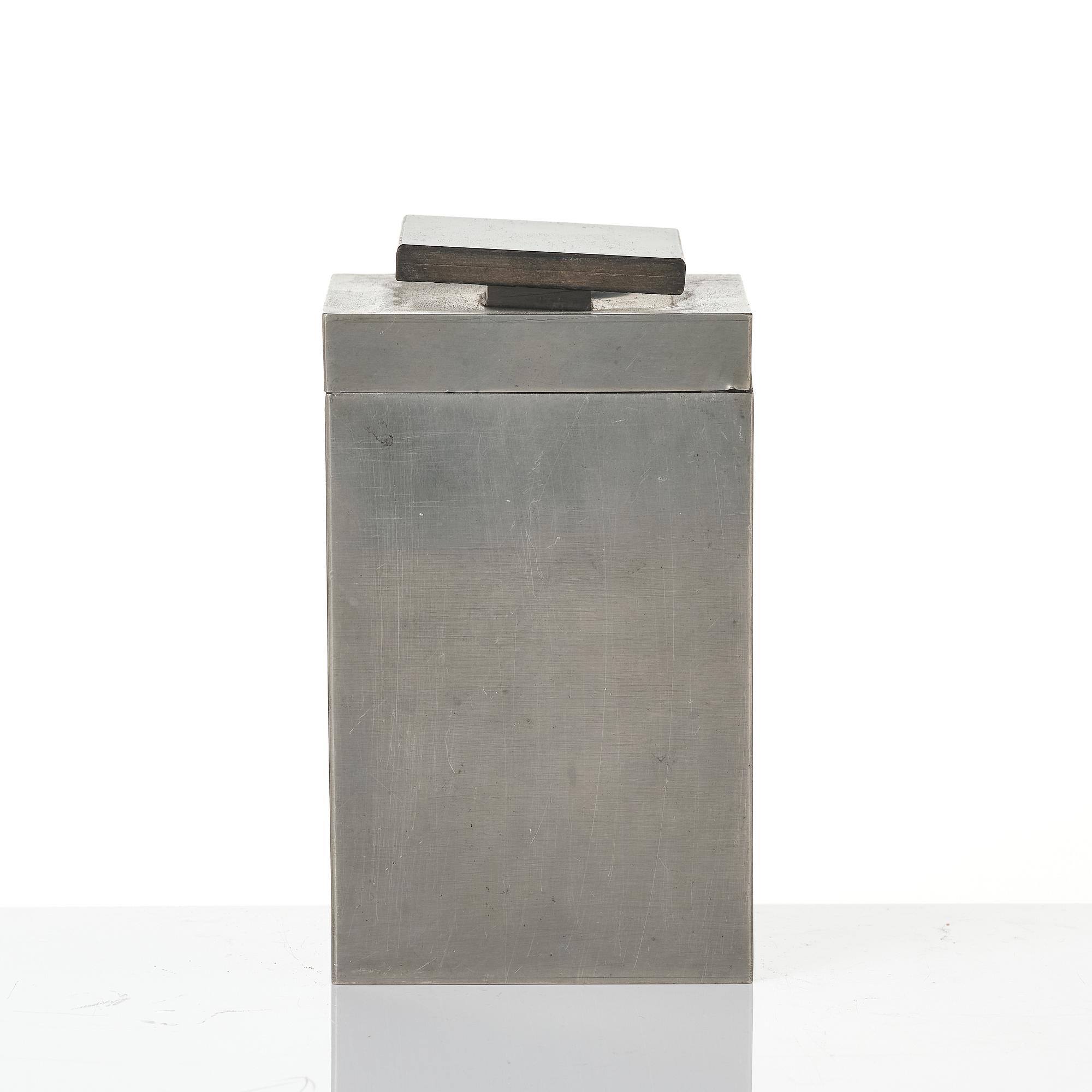 Guldsmedsaktiebolaget (GAB), tobacco jar and bowl, Stockholm, 1930s.