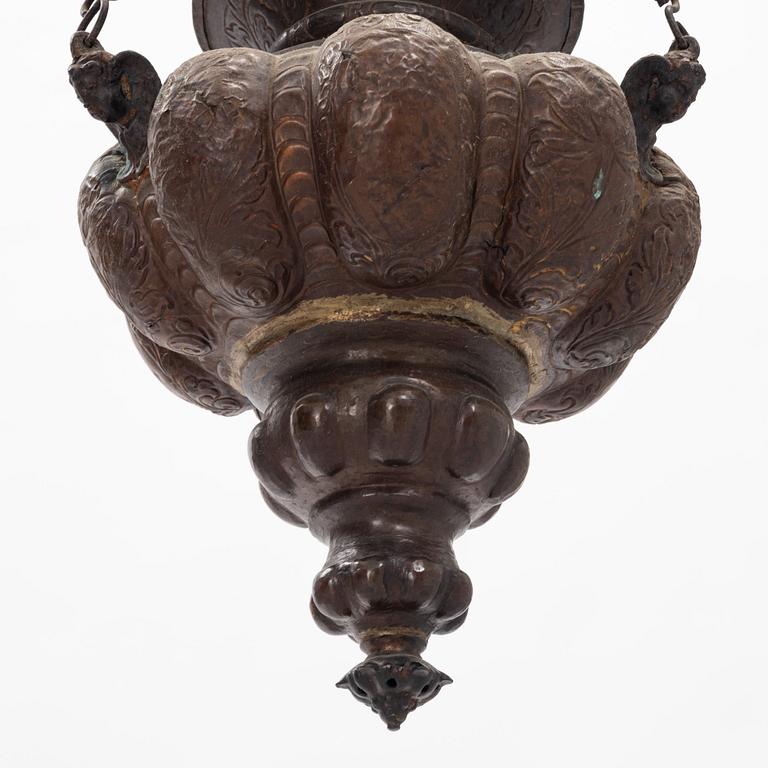 Tabernakellampor, 2 st, Sydeuropa, 1800-tal.