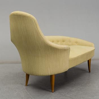 A 'Lustgården' chaise lounge by Kerstin Hörlin Holmquist, by Nordiska Kompaniet, Sweden, designed in 1958.