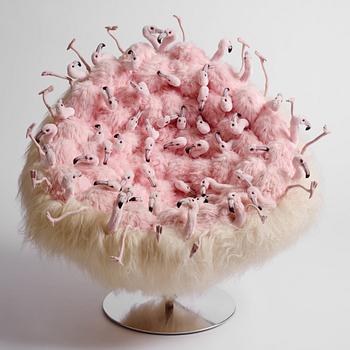 Alexis Verstraeten & Pauline Montironi, a "Miss Flamingo" armchair, ed. 14/30, AP Collection, Belgium 2017.