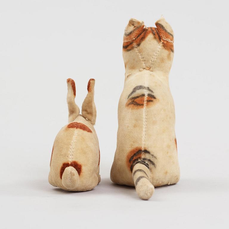 two STEIFF animals, Germany 1902-1918.