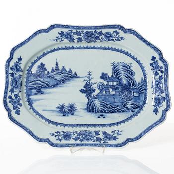 Stekfat, kompaniporslin, Kina, Qing dynastin, Qianlong 1736-95.