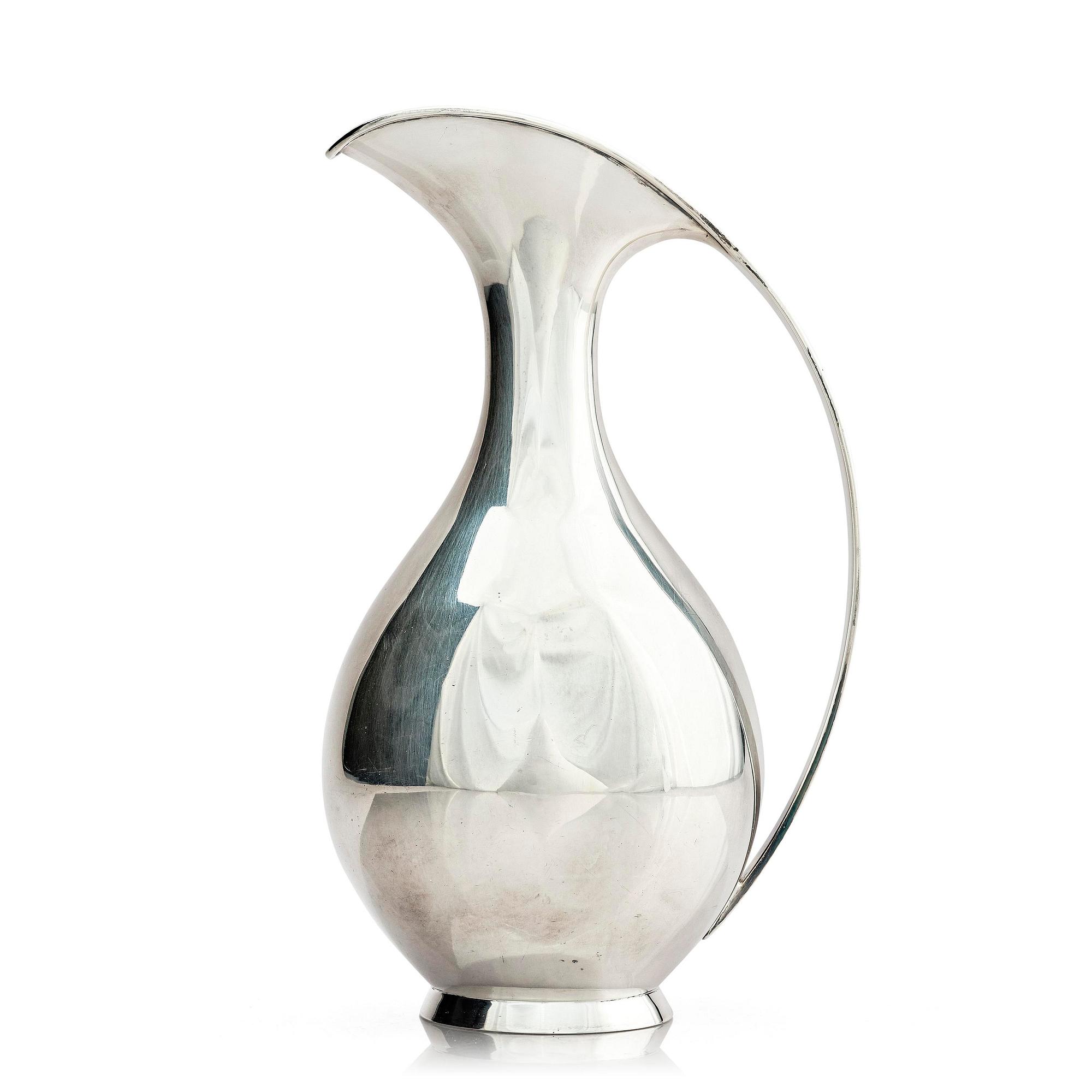 Kay Fisker, a sterling silver jug, company Anton Michelsen, Copenhagen, Denmark.