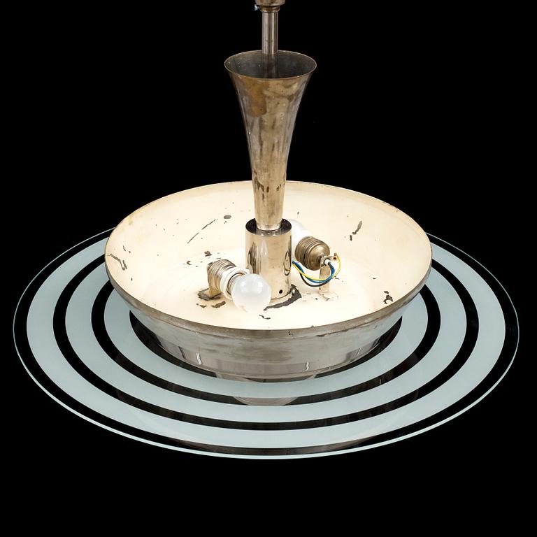 An Art Deco ceiling light, 1920 / 1930s. Height ca 60 cm.