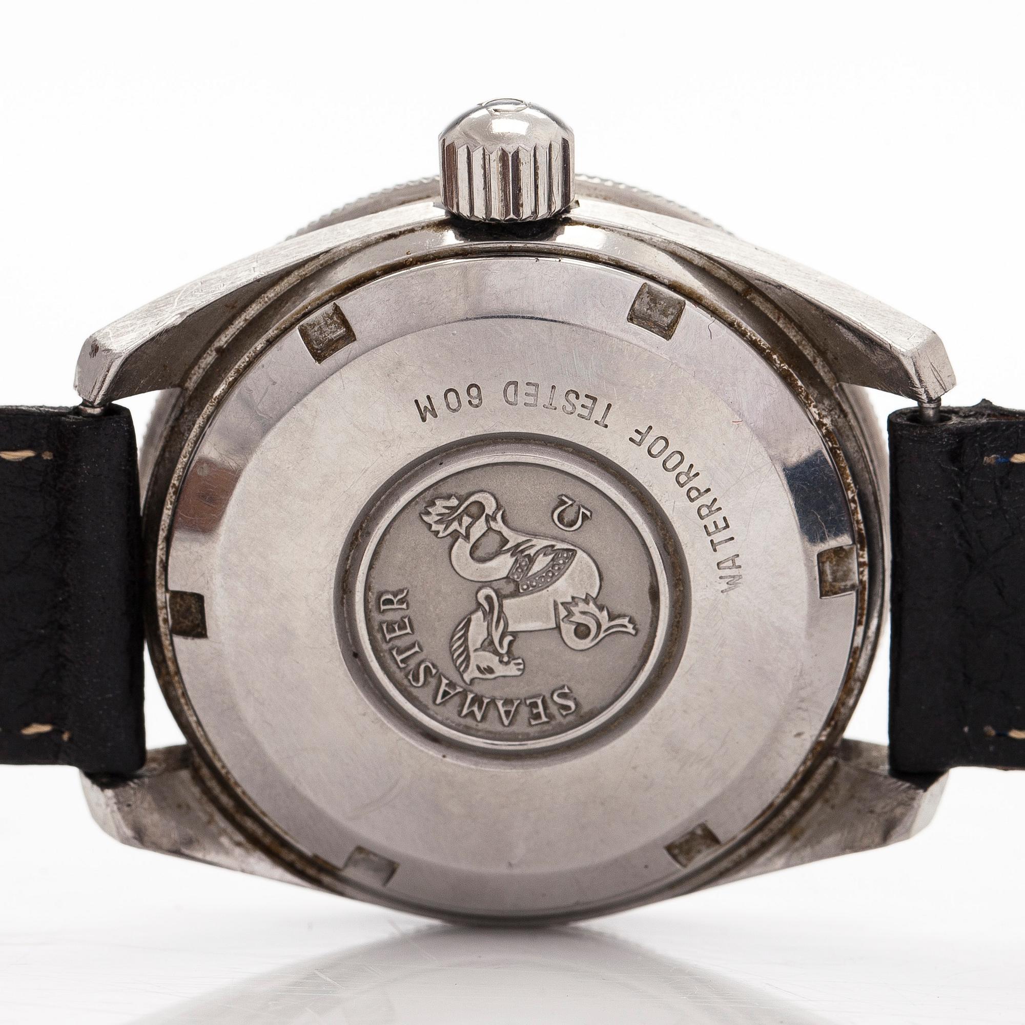 Omega, Seamaster 60, "Big Crown", rannekello, 37 mm.