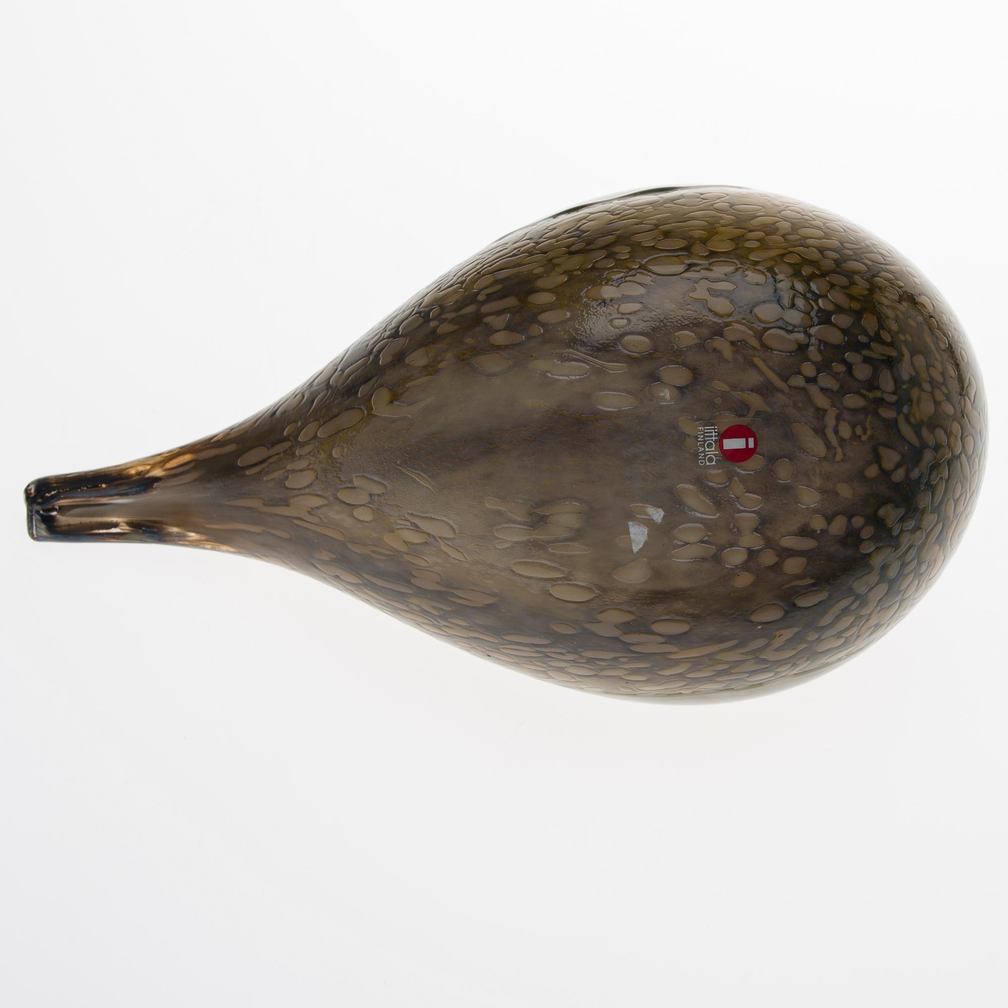 LASILINTU, "Keräkurmitsa". Signeerattu O. Toikka, Nuutajärvi. 1990-luvun loppu.