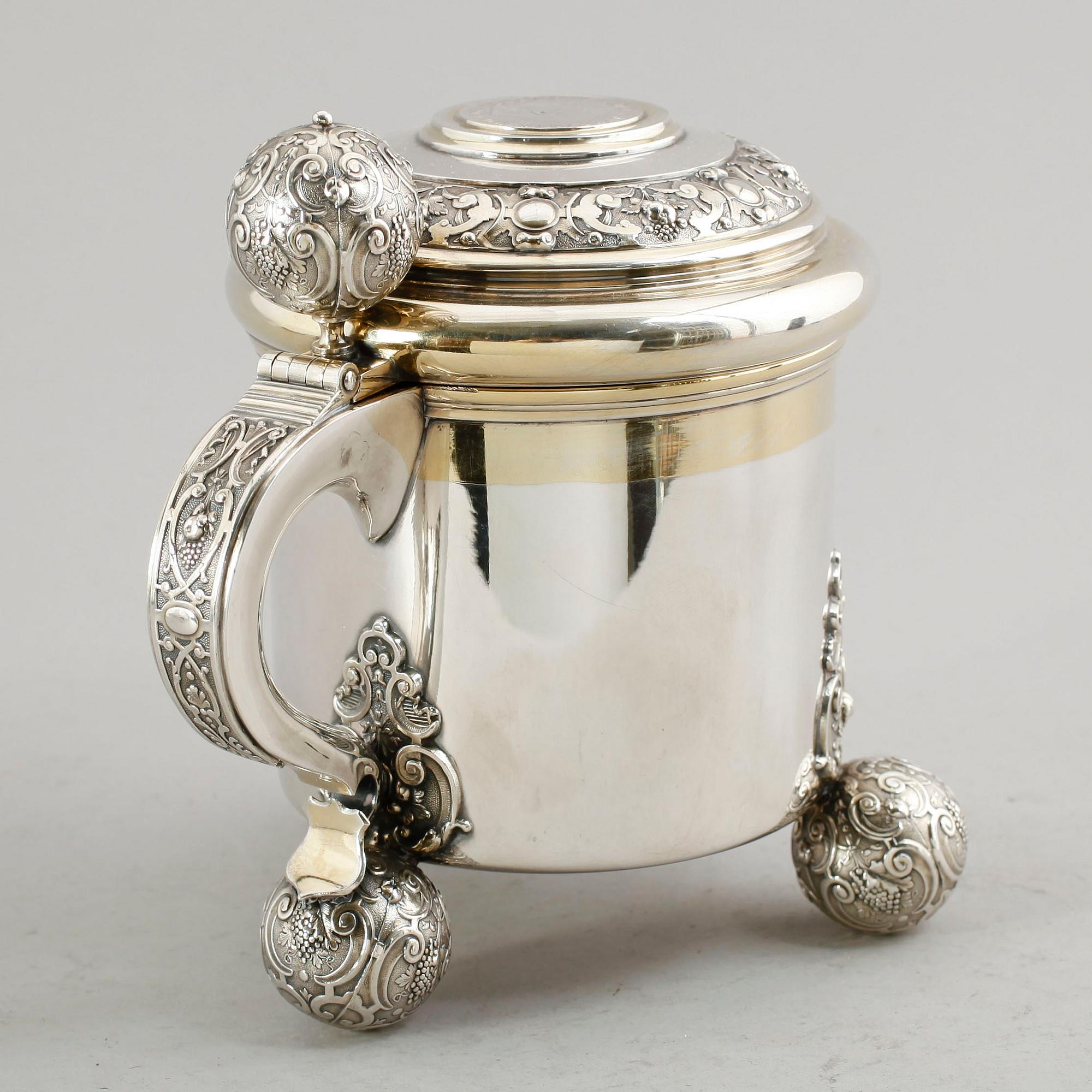 STOP, silver, GAB, Stockholm 1953. Vikt 660 g.