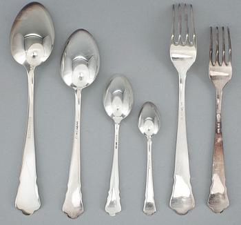 BESTICKSERVISDELAR, 72 delar, GAB, Stockholm, bl.a. 1948. Vikt ca 2435 gram.