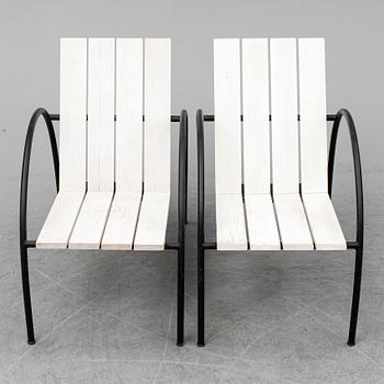 A SET OF TWO JONAS BOHLIN "LIV" ARMCHAIRS, Jonas Bohlin Design Stockholm. The model designed in 1997.