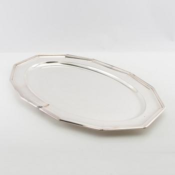 Serving dishes, 3 pieces, nickel silver, first half of the 20th century.