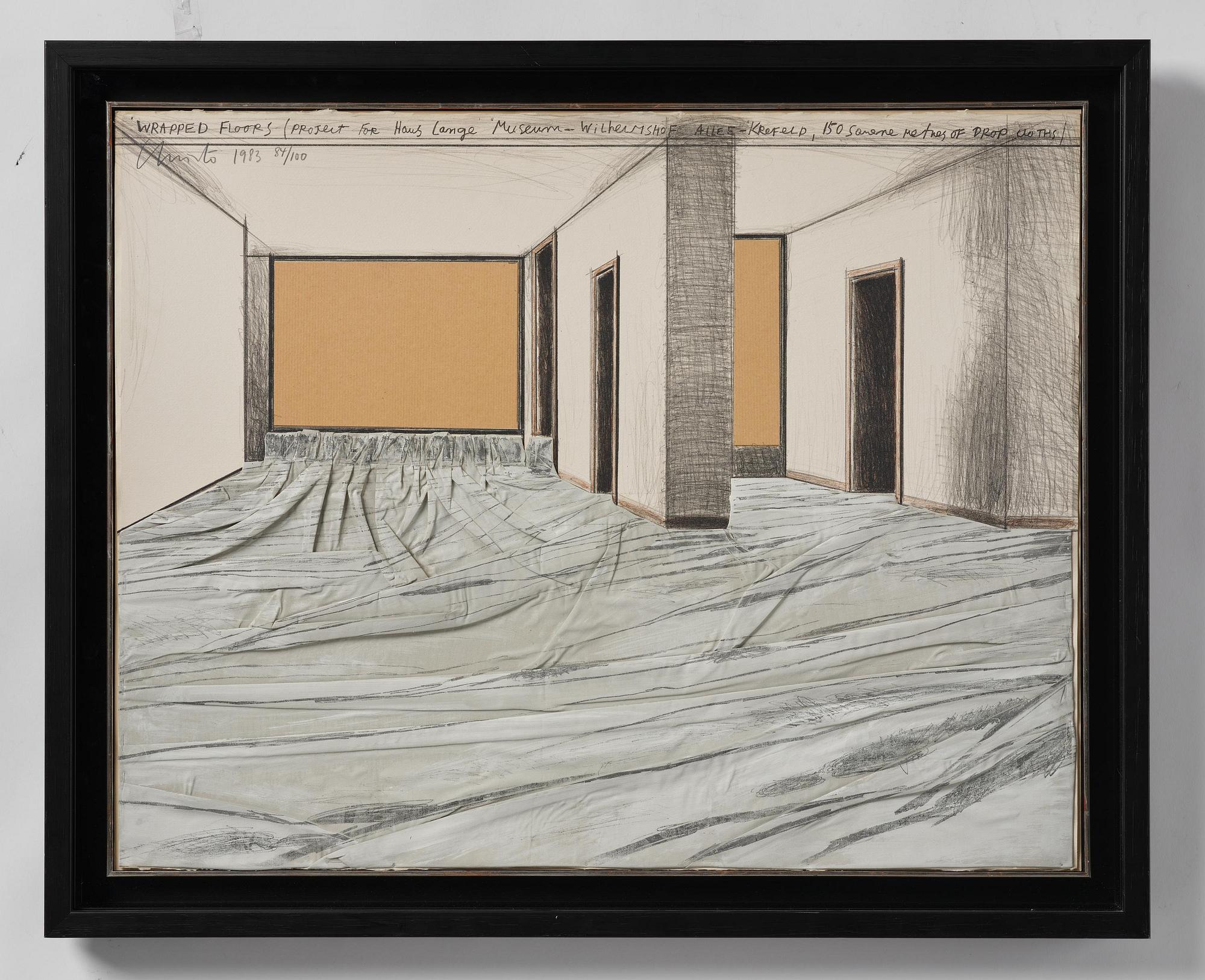 Christo & Jeanne-Claude, "Wrapped Floors, Project for Haus Lange Museum, Krefeld".