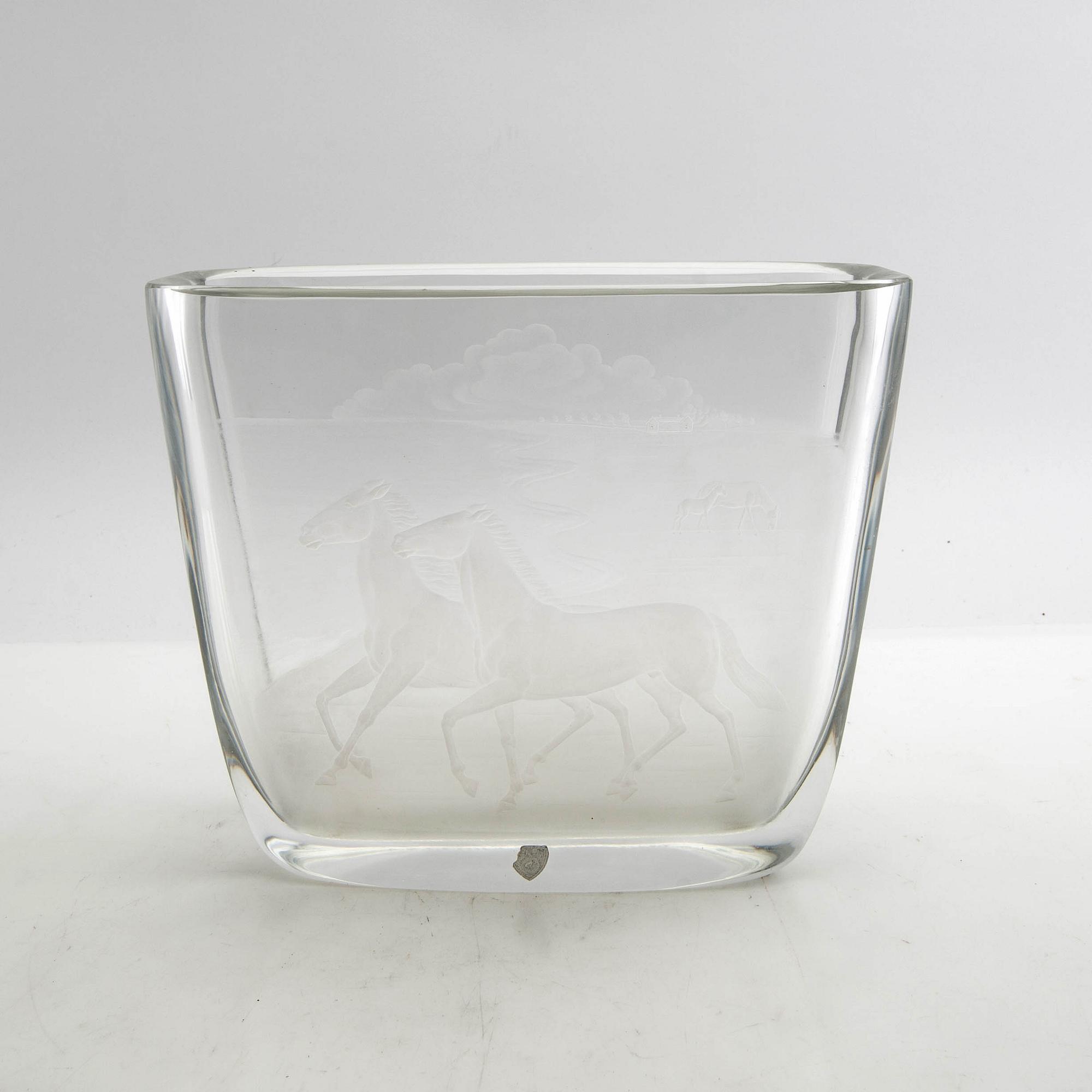 Sven Palmqvist, vase, Orrefors.