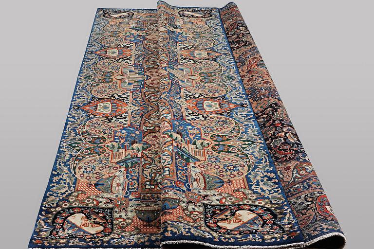 A carpet, Kashmar, ca 392 x 296 cm.