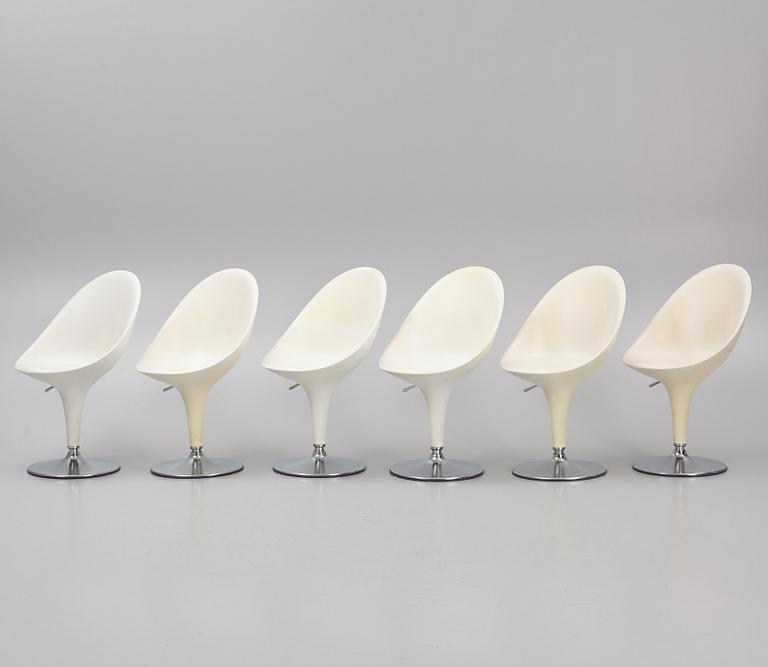 Stefano Giovannoni, six 'Bombo' chairs, Magis, Italy.