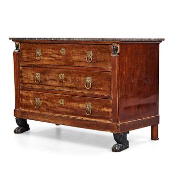 11. An Empire commode, beginning of the 1800's.