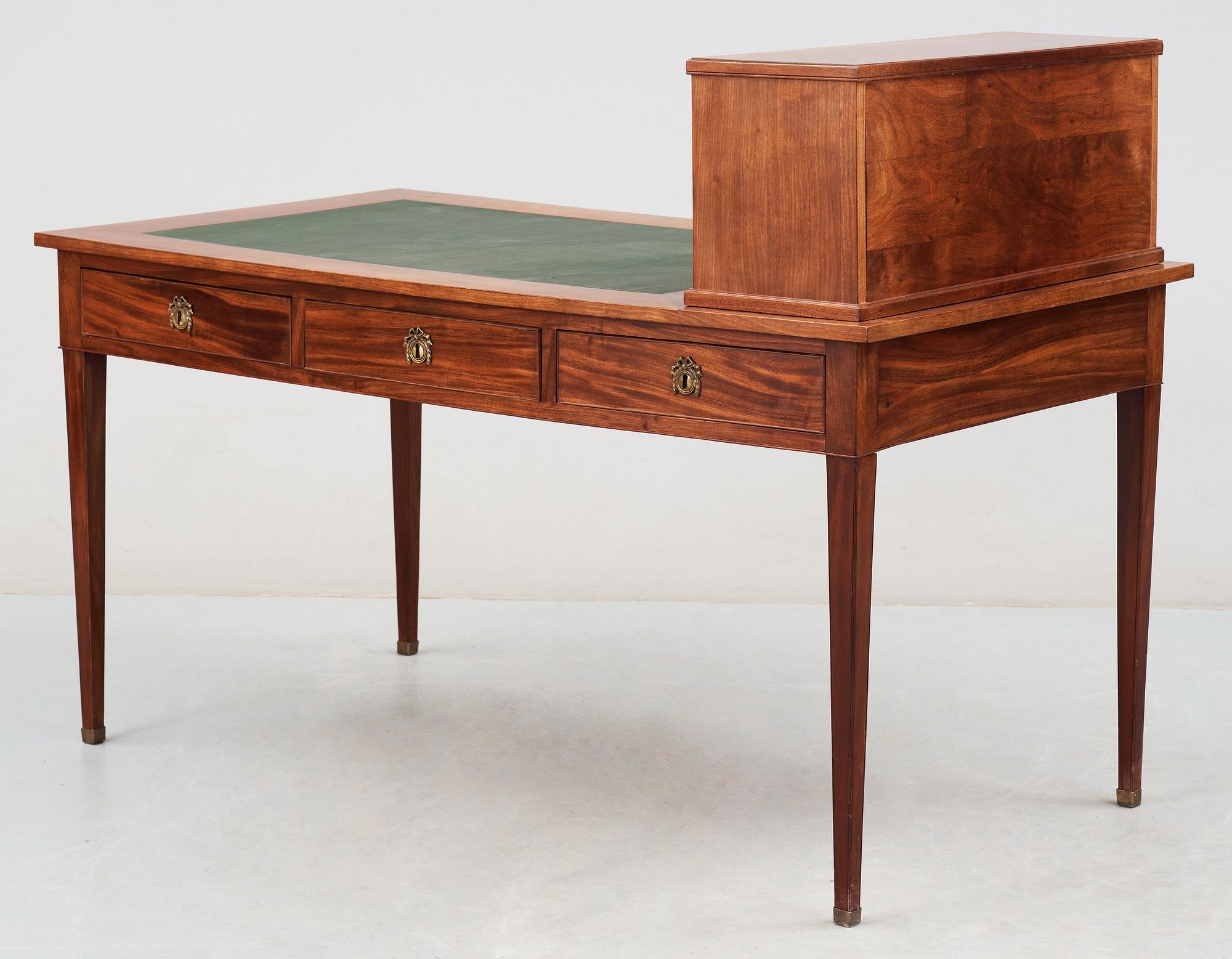 A late Gustavian late 18th century writing table.