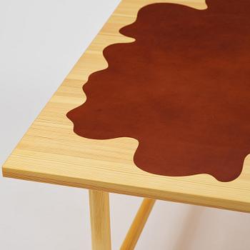 Mathieu Gustafsson, a prototype coffee table, "Slab", executed by cabinetmaker Markus Karlbom, Burhult, 2024.