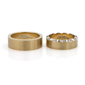 Ringar, ett par, 14 k, Sun Alyana.