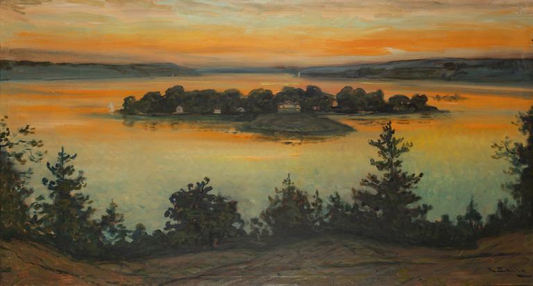 Ragnar Swahn, View of Storholmen, Lidingö.