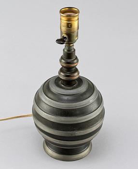 BORDSLAMPA, art deco, 1900-talets andra kvartal.