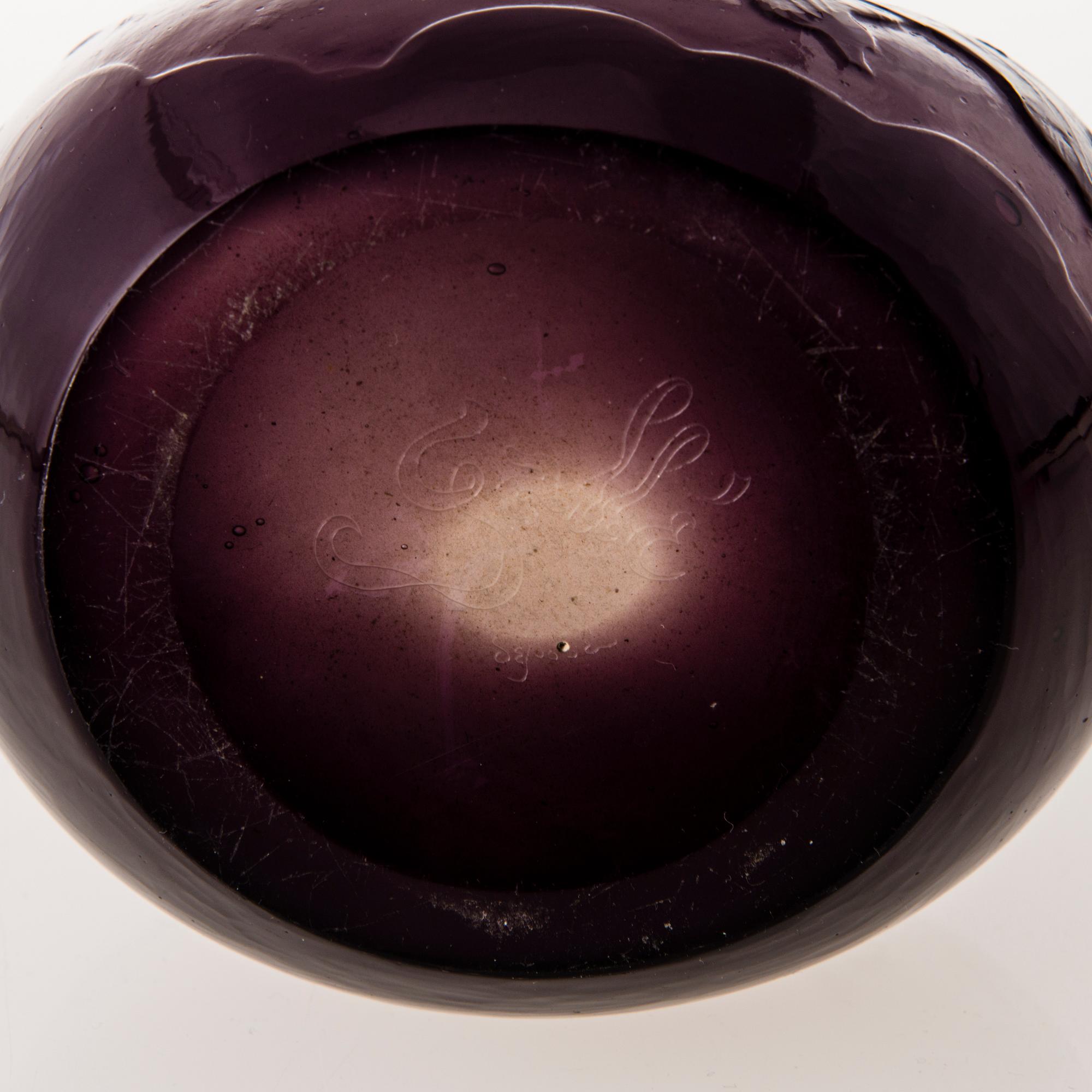 EMILE GALLÉ, vas, glas, jugend, Nancy, 1900-talets början.