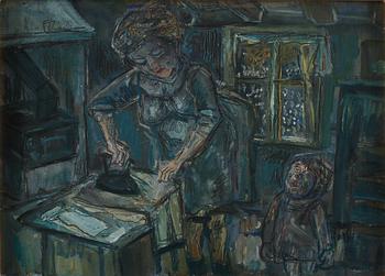 OLLE NORDBERG, olja på pannå, signerad samt daterad 72.