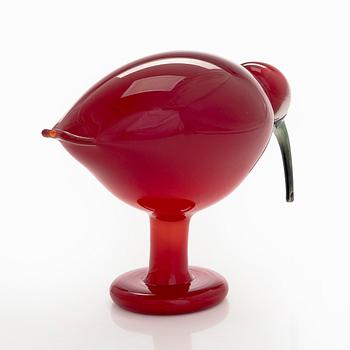 Oiva Toikka, glasfågel, signerad O. Toikka Nuutajärvi.